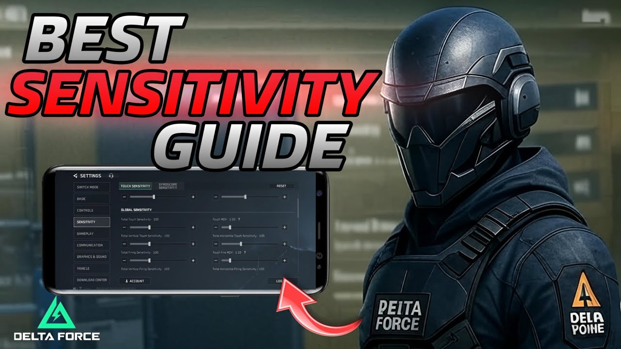 HOW TO BUILD OWN SENSITIVITY & SETTING IN DELTA FORCE MOBILE | BEST SENSITIVITY GUIDE|