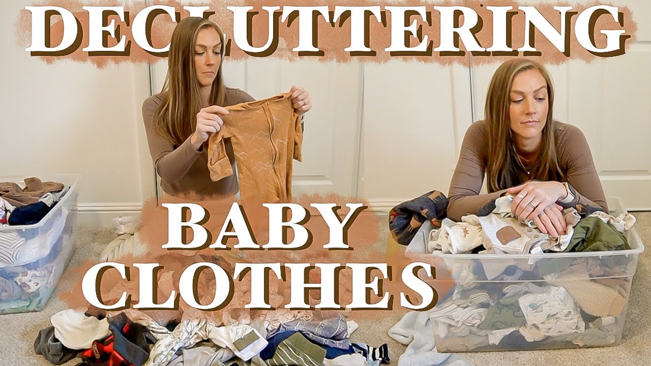 Decluttering TONS of BABY CLOTHES! 0-12 months ~ my first large declutter (yikes!)
