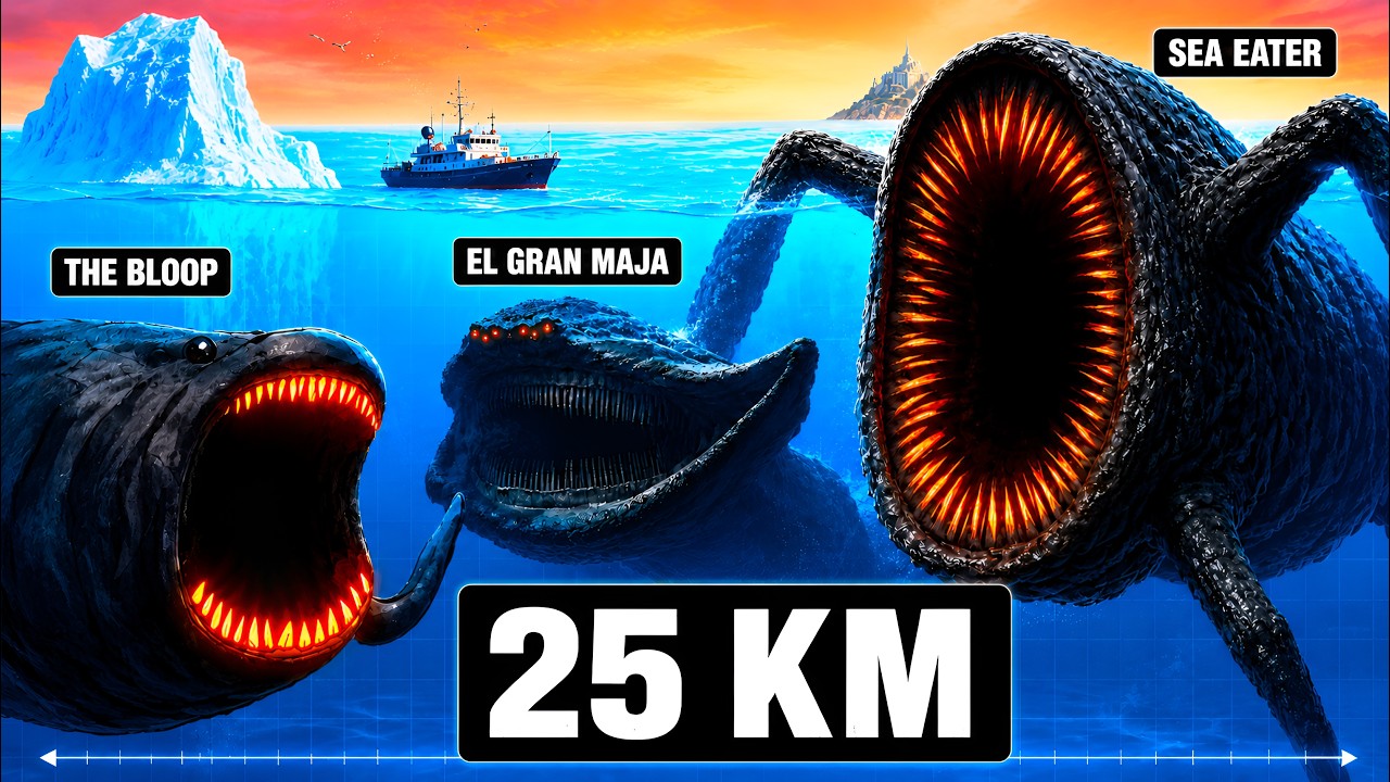 How BIG Are Viral Sea Monsters? | Bloop, El Gran Maja, Sea Eater | Size Comparison 2026