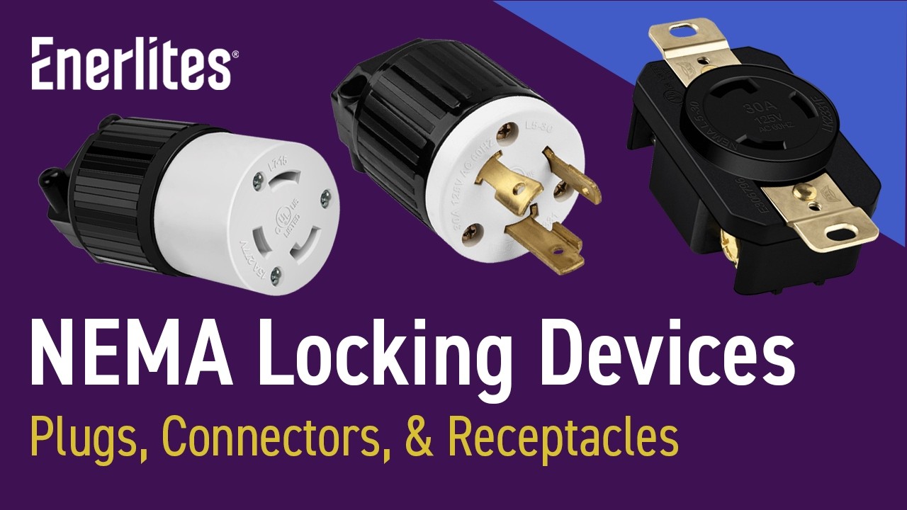 Enerlites NEMA Locking Devices | Overview #outlet #plug #connectors #demo #amps #electrical #wire