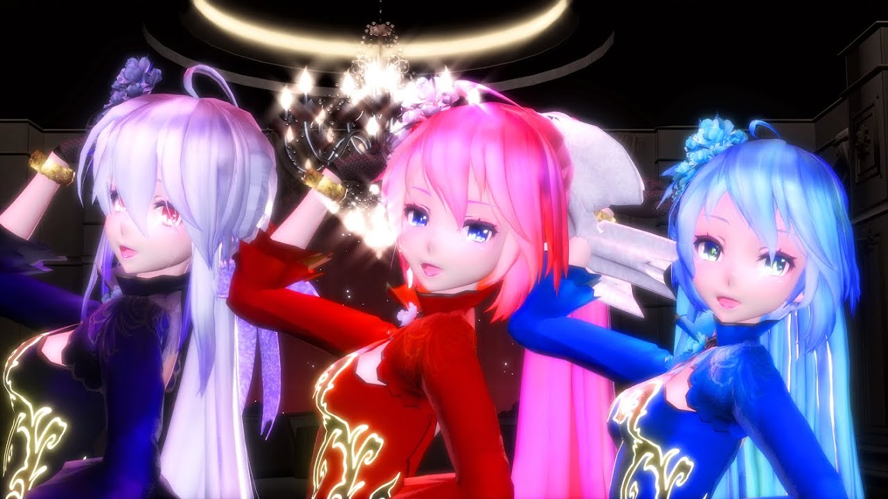 [MMD] キャットアイメイク/Cat eye make　Tda Luka Miku Haku