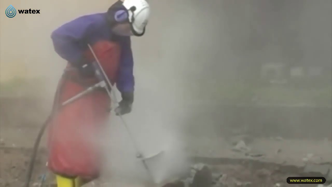 Hydro demolition machine -  Use high pressure water more than 40000 psi for concrete/cement removal