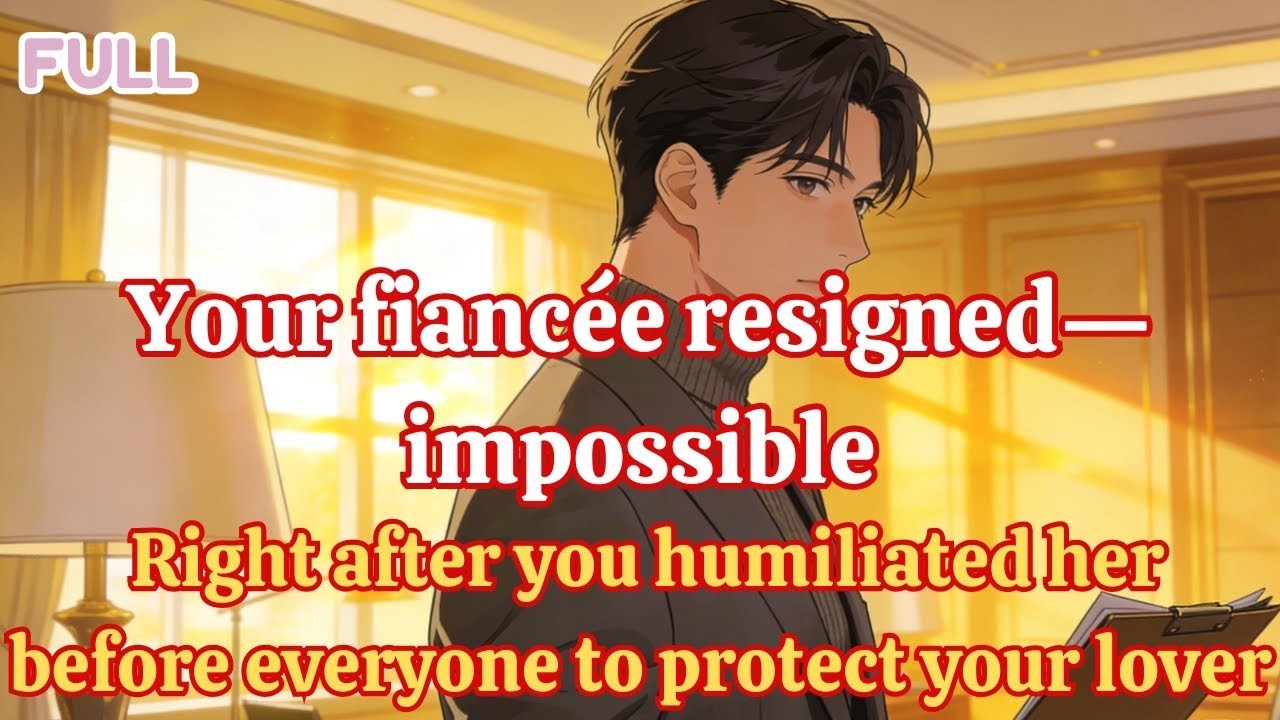 Your fiancée resigned—impossible  Right after you humiliated her before all to protect your lover