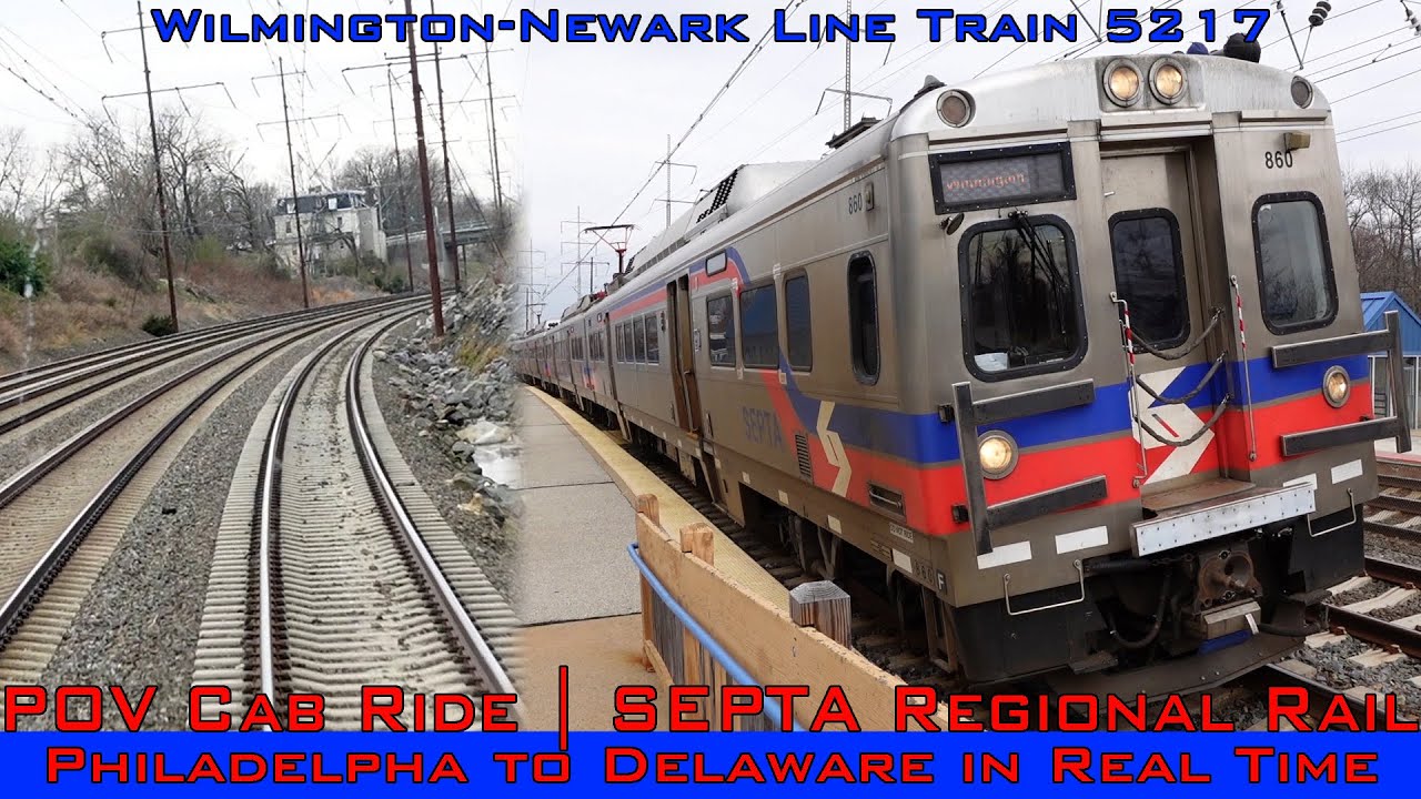 POV Cab Ride | SEPTA Regional Rail | Philadelphia to Delaware | Wilmington-Newark Line Train 5217