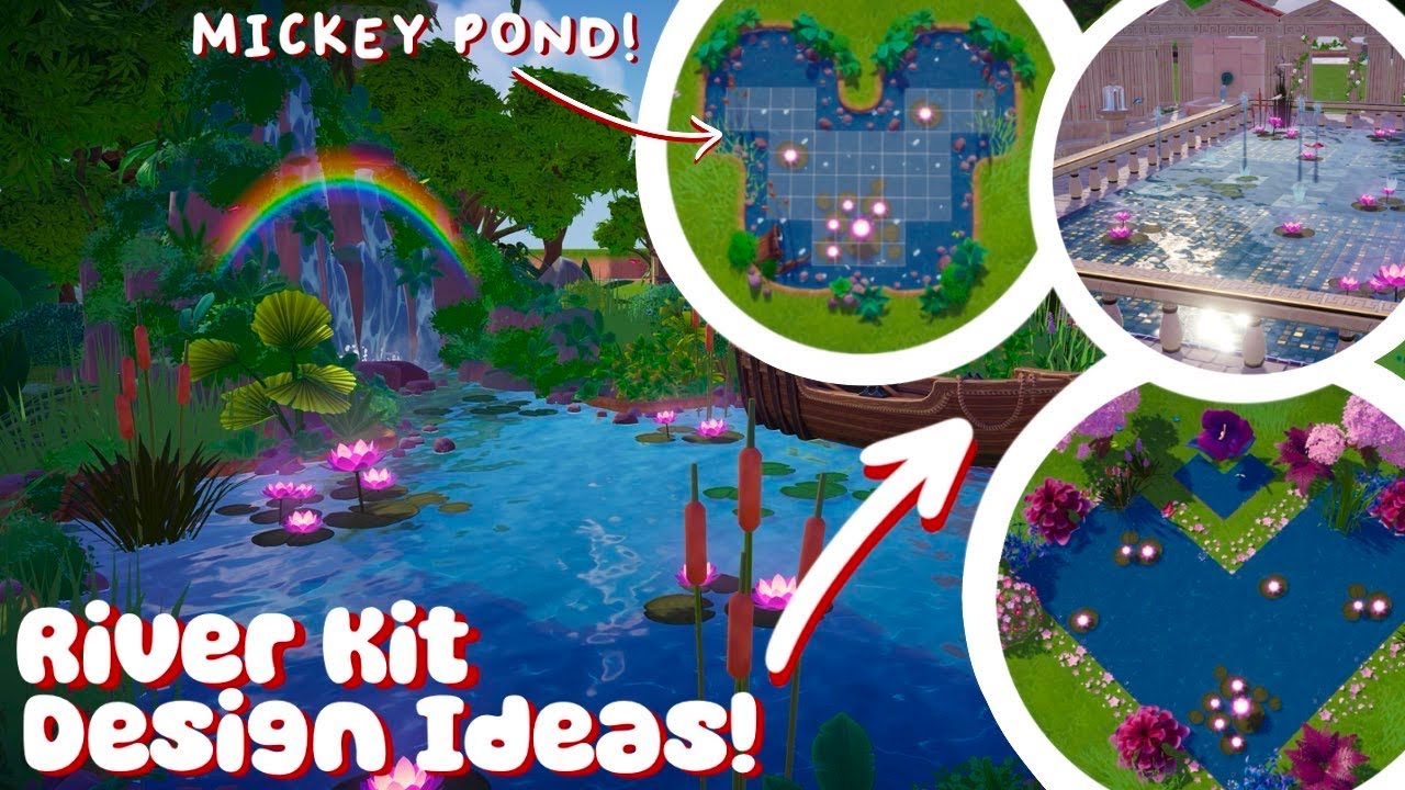 NEVERLAND RIVER KIT BUILD IDEAS - PONDS, FOUNTAINS AND MORE! | kyra's valley