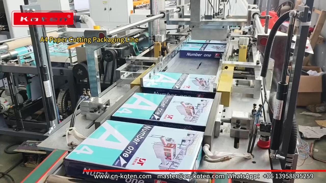 A4 paper cutting machine, A4 paper wrapping machine, A4 paper packaging machine