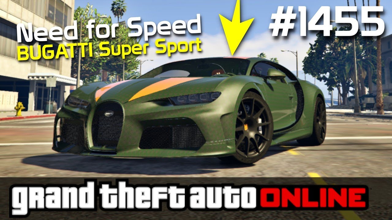 GTA 5 PC Online Po Polsku [#1455] NFS - 2021 BUGATTI Chiron Super Sport /z Bertbert & Skie