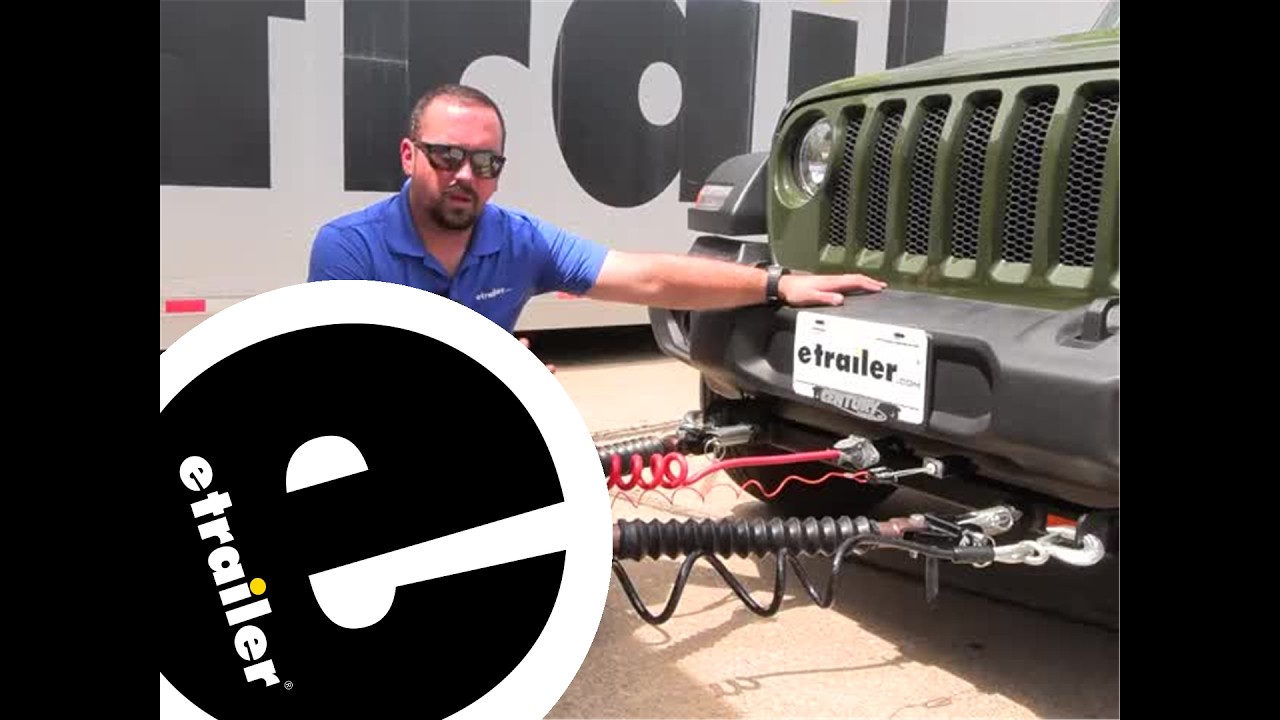 etrailer | Setting up the Blue Ox Avail Non-Binding Tow Bar on a 2023 Jeep Wrangler