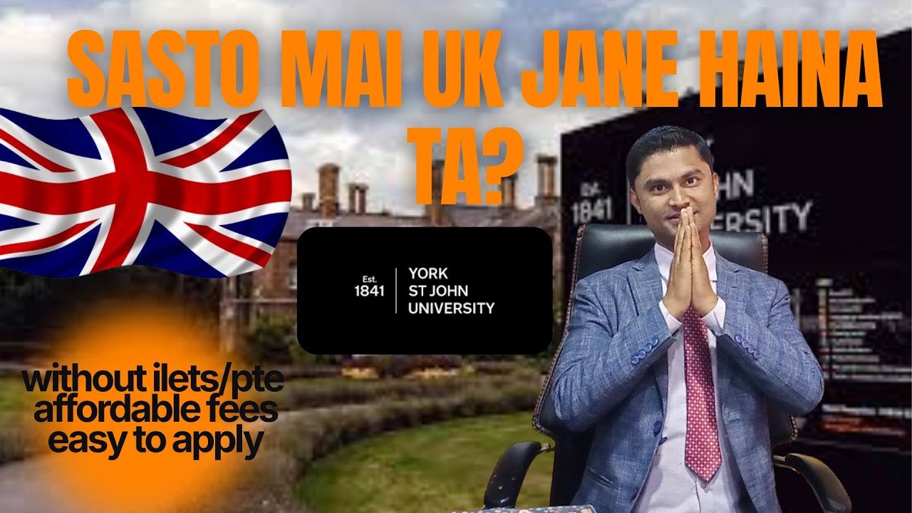 11800 pounds ma UK // York St. John University // Study in UK