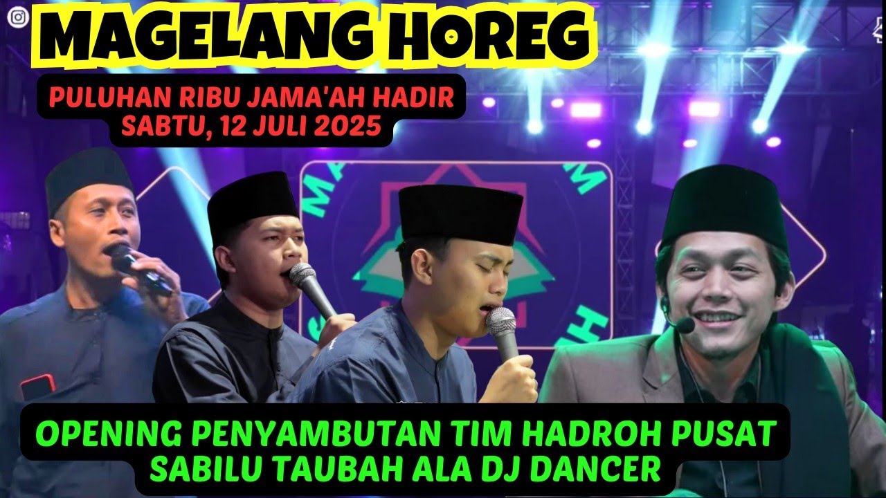 Magelang HOREG‼️ Opening menyambut Hadroh Pusat Sabilu Taubah ala Dancer DJ #gusiqdam #hadrohpusat
