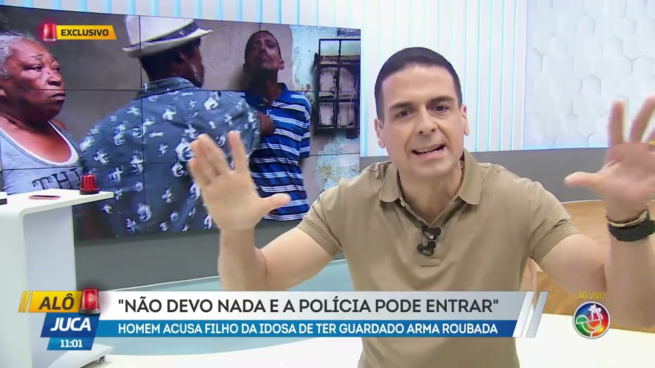 Moradora bate em suspeito de roubar arma de policial | AL&Ocirc; JUCA | TV ARATU