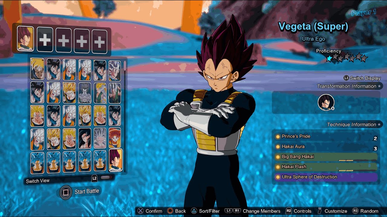 Dragon Ball Sparking Zero - Vegeta Ultra Ego VS Liquiir