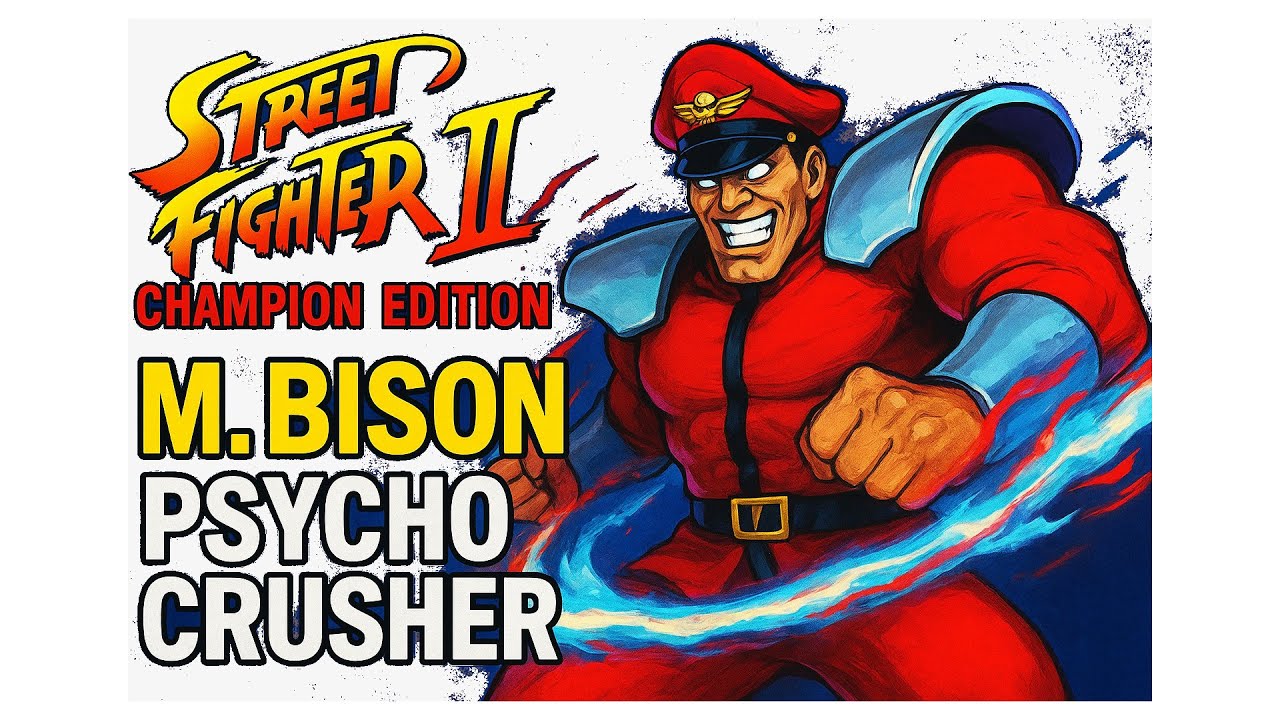 M. Bison Psycho Power ⚡ Crusher • Scissor Kick | Street Fighter II Champion Edition