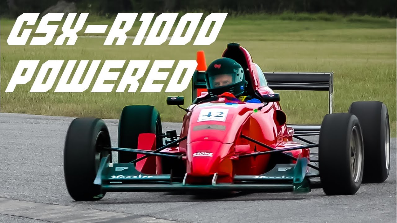 The GSX-R1000 powered Formula car. Van Diemen F1000 Screaming hot laps!