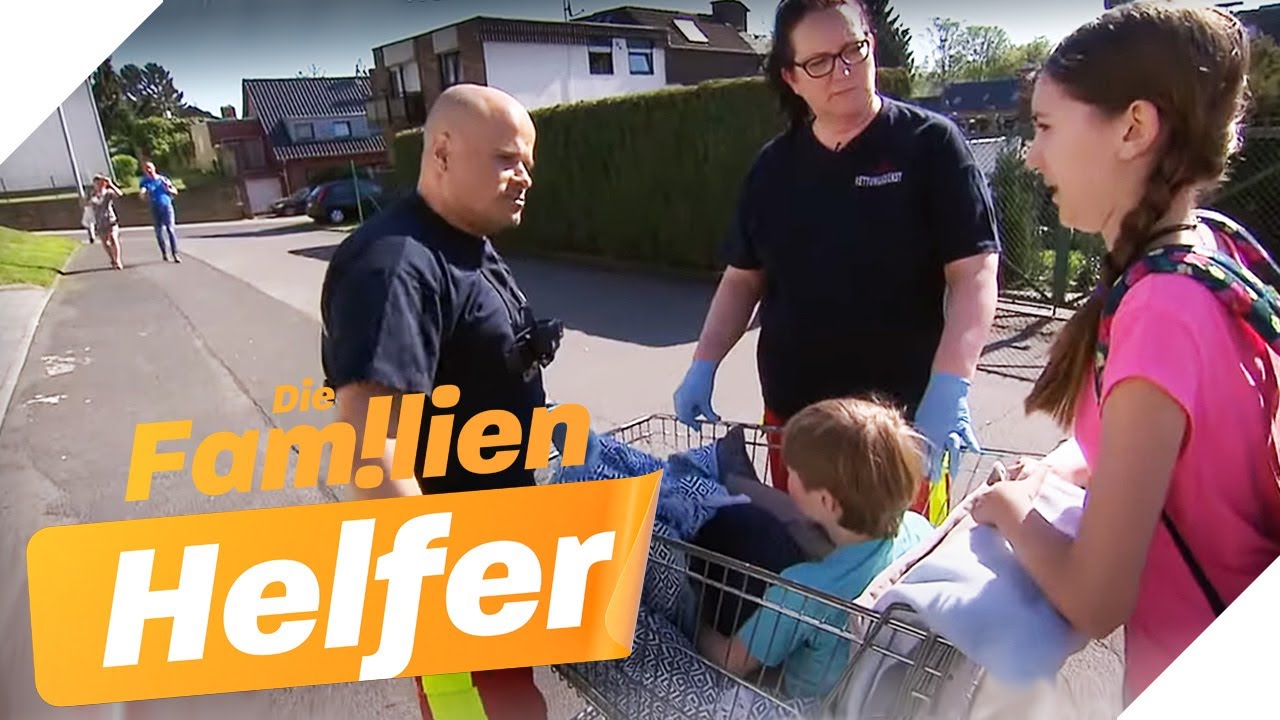 Unterwegs im Einkaufswagen! 🛒 Was steckt hinter der Geschwister-Story? | Die Familienhelfer | SAT.1