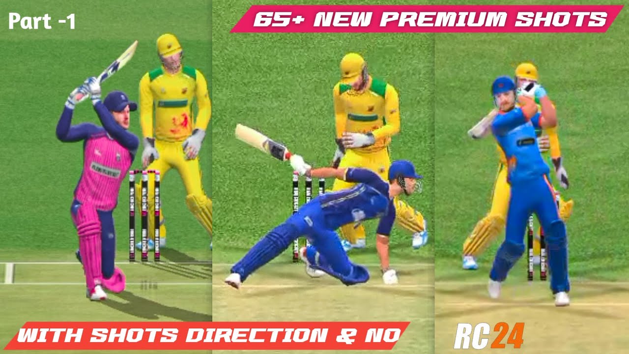 RC24🏏 - 65+ New Premium Shots 🔥 | With Shot Map Code | Part - 1