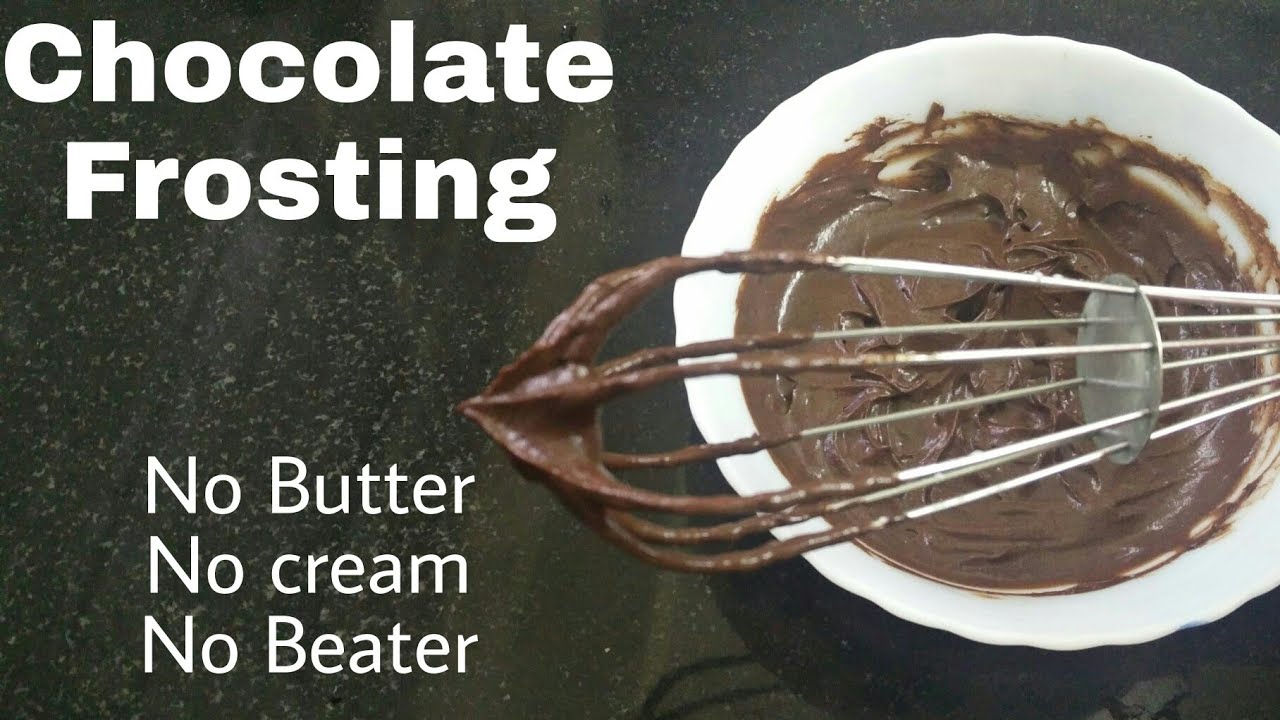 Chocolate Frosting For Cake | Homemade chocolate frosting with cocoa powder | Chocolate icing recipe