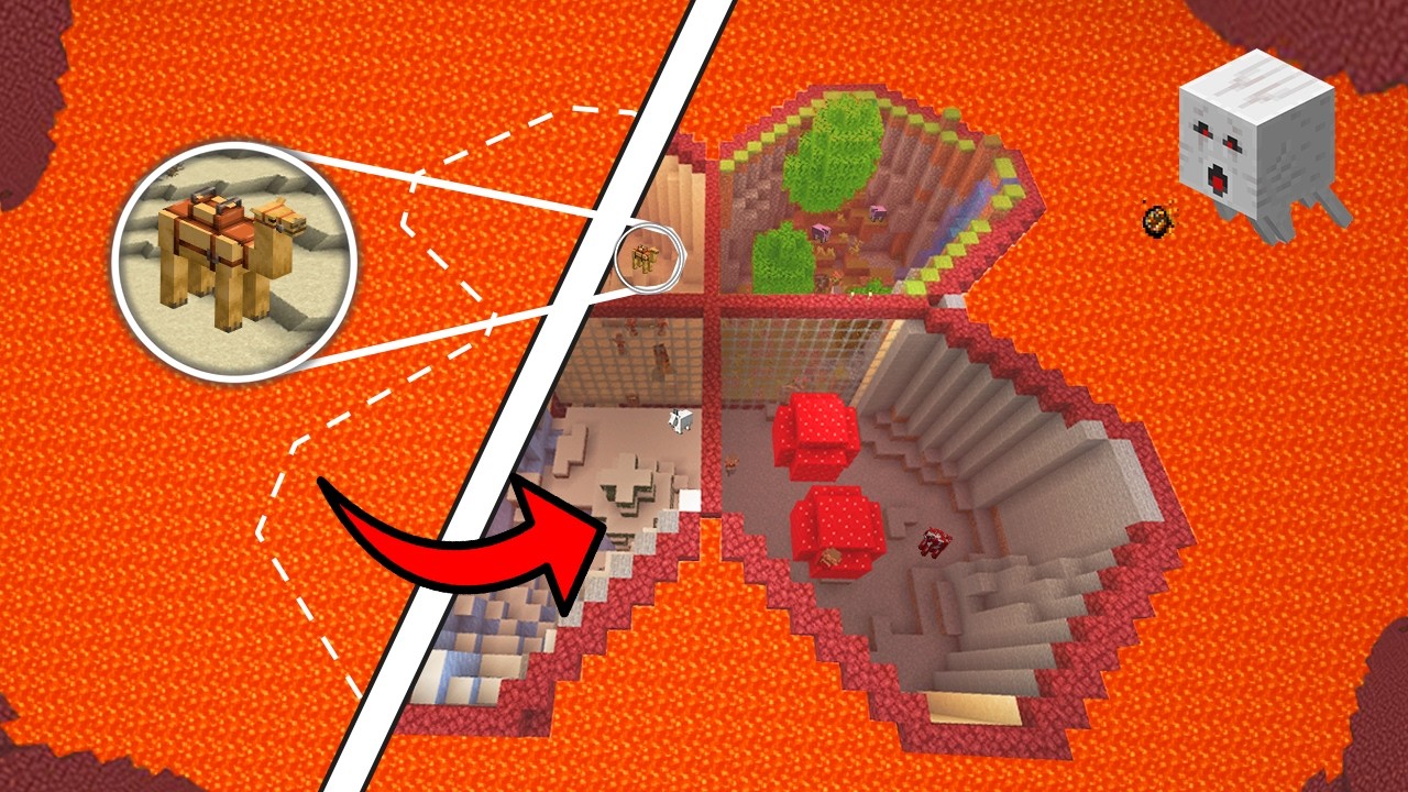 I Made the NETHER into the OVERWORLD in Minecraft