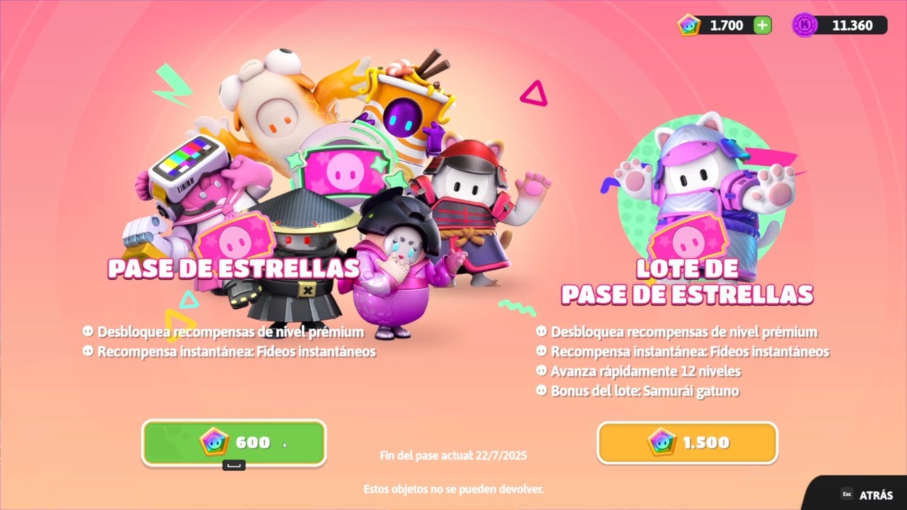 Nuevo pase de estrellas de Fall Guys | Mayo 2025