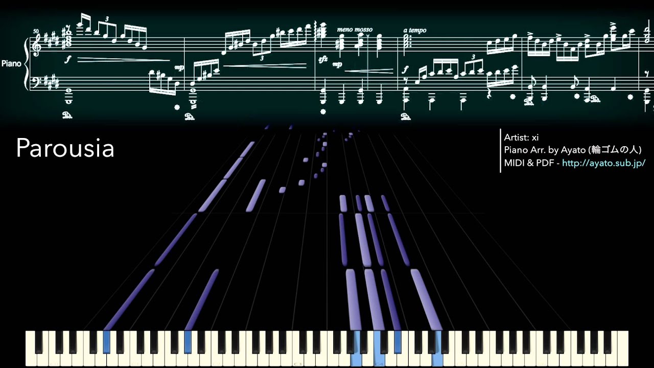 ピアノ楽譜で Parousia / xi [Piano Version]