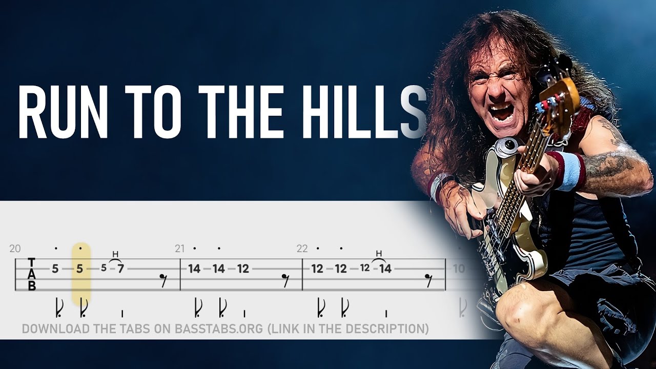 Iron Maiden Run To the Hills ISOLATED BASS + TABS