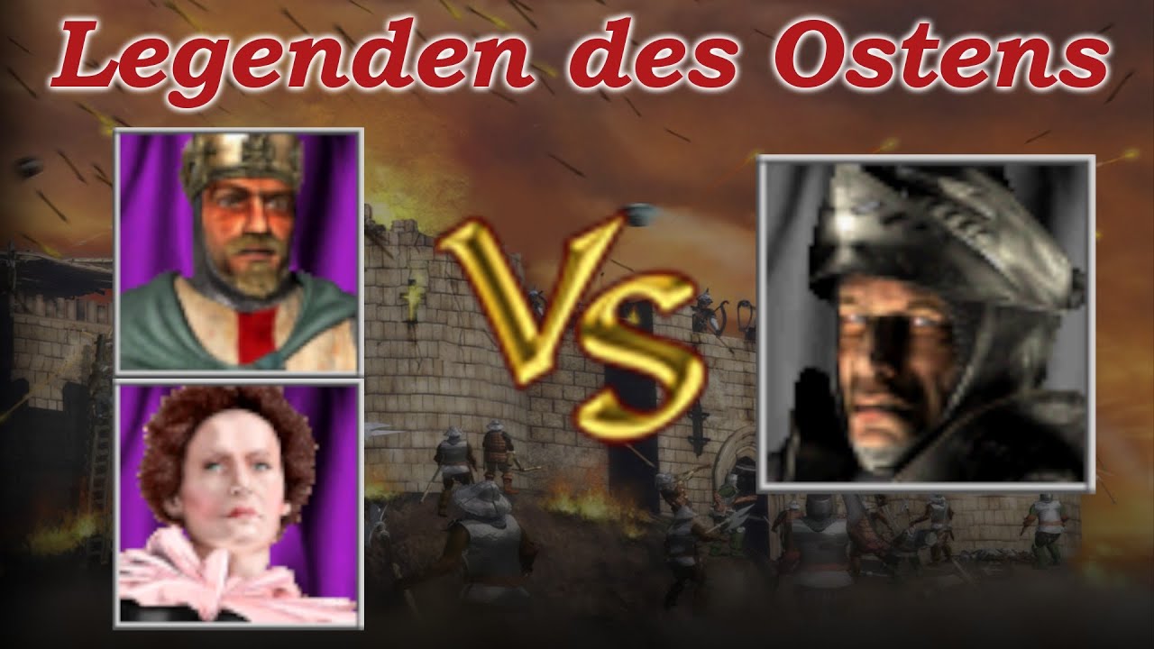 Richard + Schnecke vs Wolf | Legenden des Ostens | Stronghold Crusader - KI Kämpfe