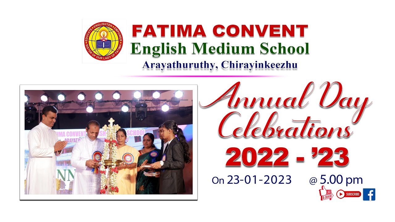 Annual Day Celebrations - 2023 | Fatima Convent English Medium School | Arayathuruthy Chirayinkeezhu