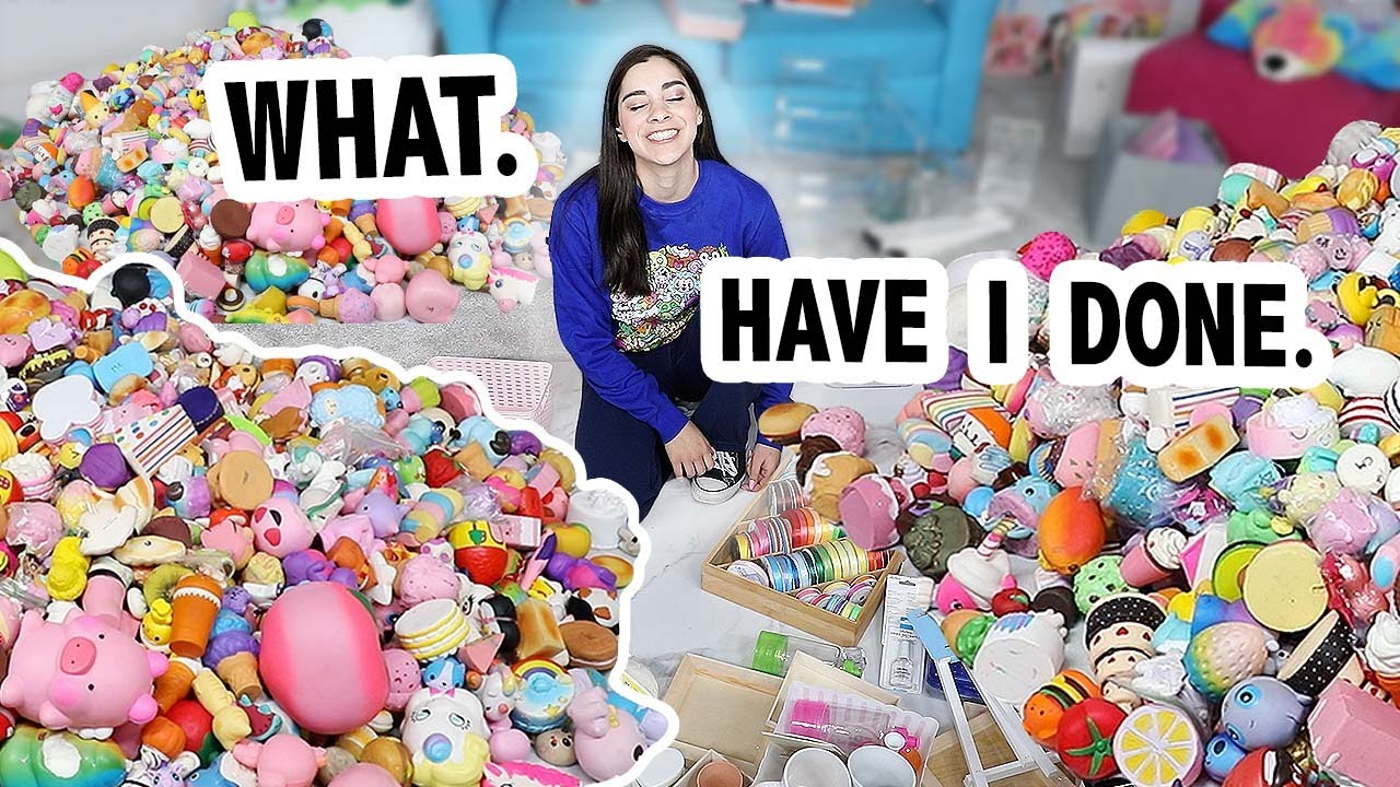 Organizing My Art Room and ALL My Squishies.....HELP