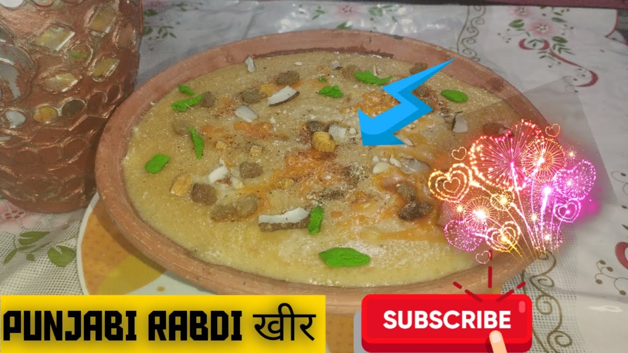 Punjabi rabdi खीर with caramelized sugar easy recipe with share
