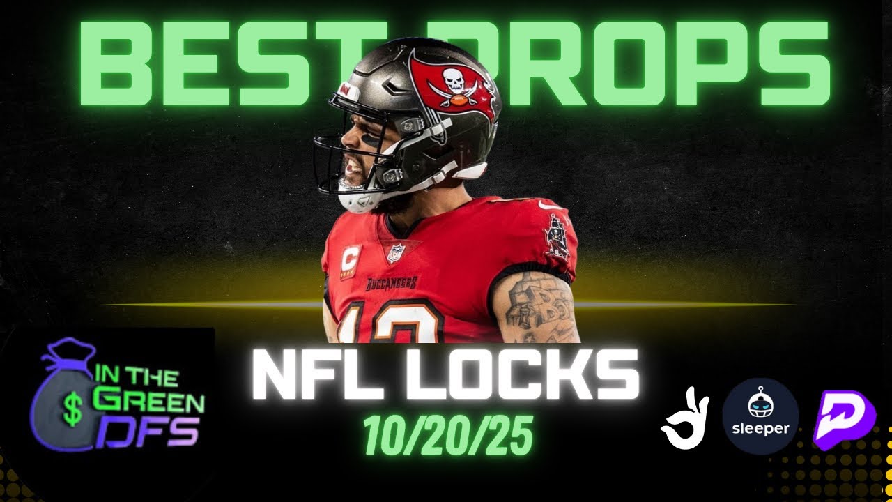 PRIZEPICKS NFL TODAY | BEST 5 BETS | MONDAY 10/20/25 | BUCS vs LIONS | TEXANS vs SEAHAWKS | TD BET 🔥