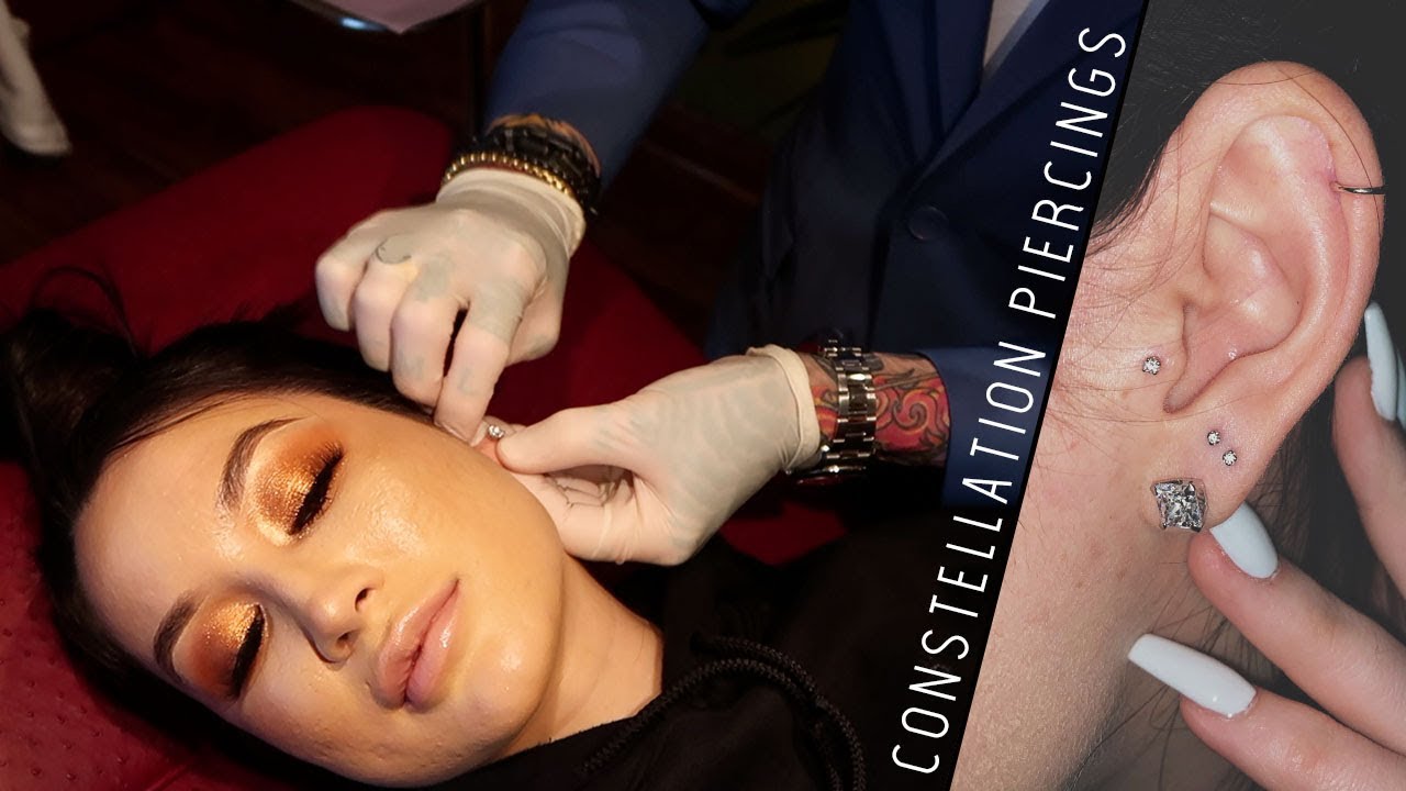 Getting CONSTELLATION piercings!!!! | cassieeMUA