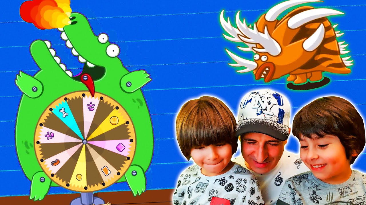 TRICERATOPS Maximus y el TRUCO de la RULETA de Crazy Dino Park