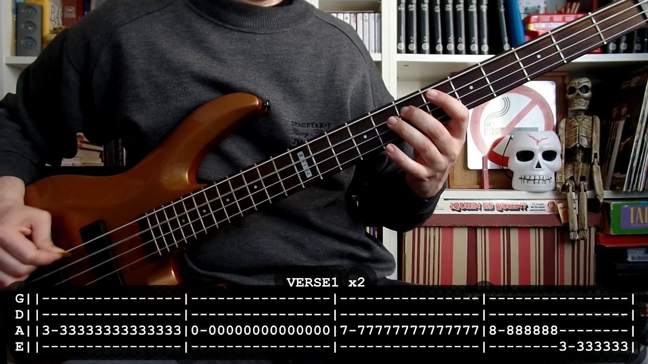 MISFITS - Astro zombies (bass cover w/ Tabs) [full HD]