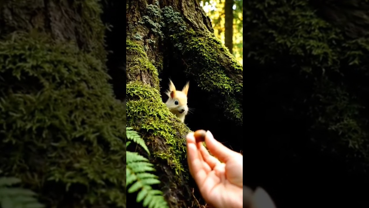 “Tiny Forest Creature Emerges From an Ancient Tree 🌳✨ | Glowpuff”