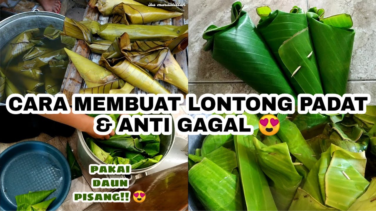 CARA MEMBUAT LONTONG PADAT & PRAKTIS ANTI GAGAL | DAPUR IBUKU | LONTONG KERUCUT