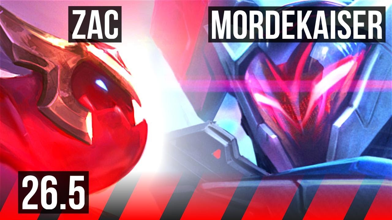 ZAC vs MORDEKAISER (TOP) | KR Master | 26.5