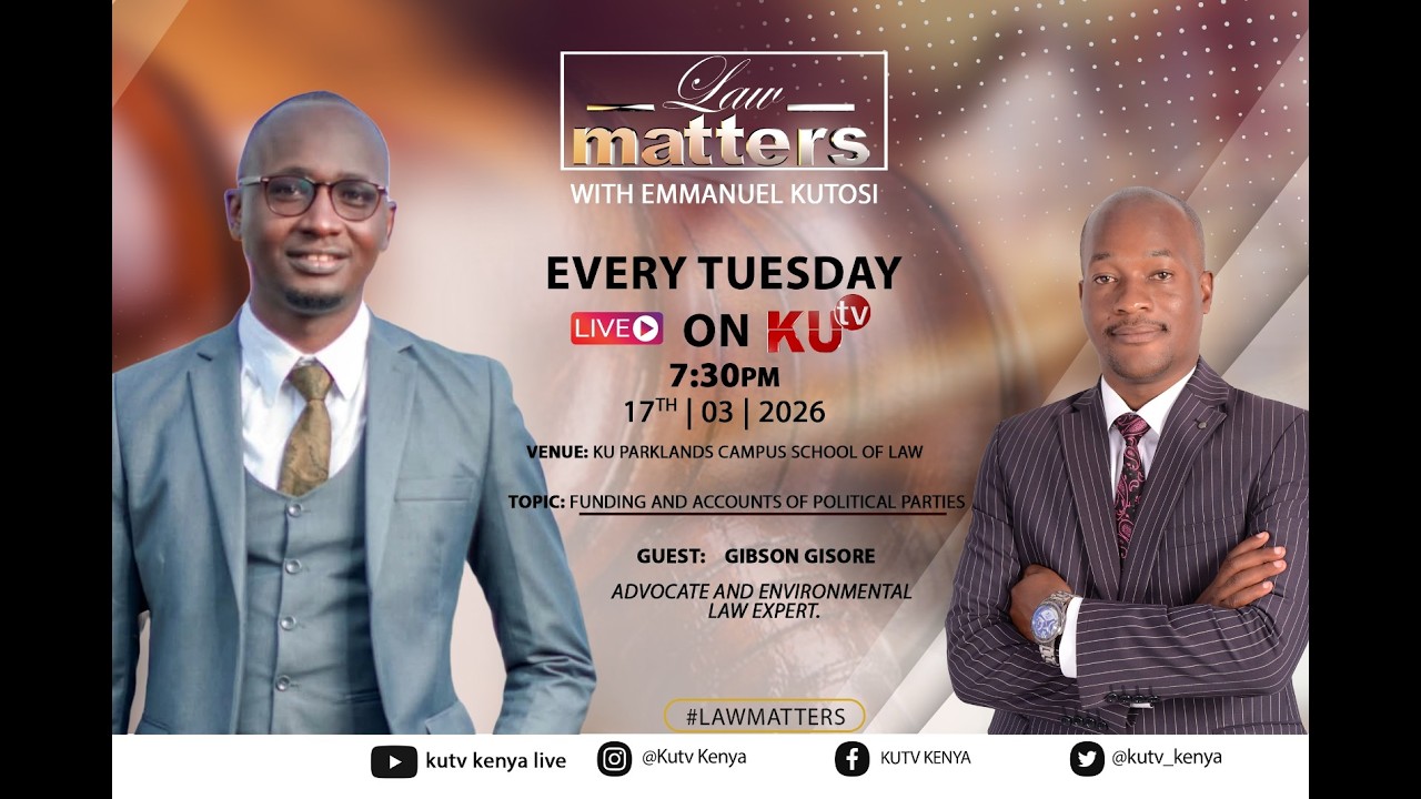 LAW MATTERS|| FUNDING AND ACCOUNTS OF POLITICAL PARTIES