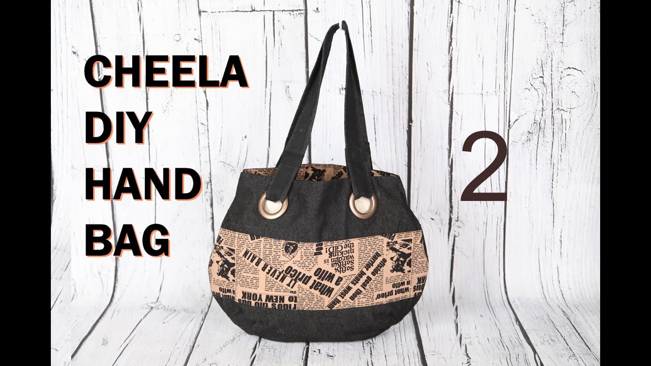 Cheela 3b / Curtain eyelet rings finish / Bias ring finish to handles / DIY Bag Vol 20B
