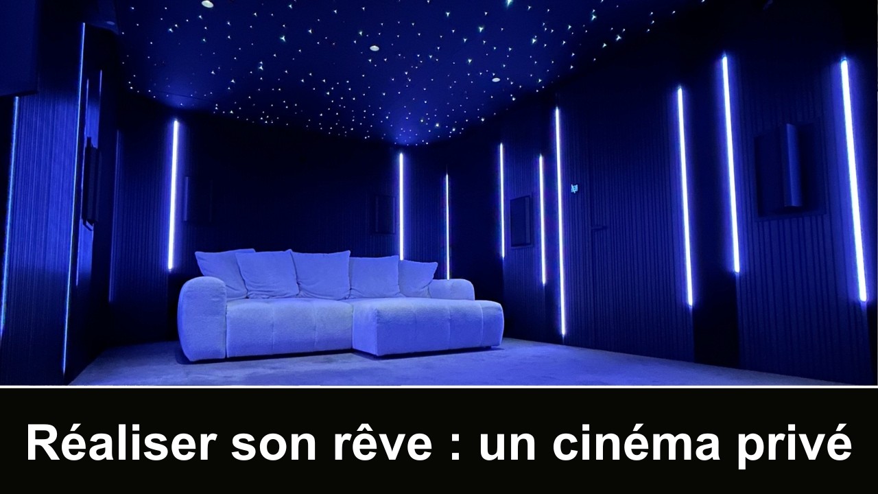 Installation d'une salle de cinéma privée en 4min - No Blabla