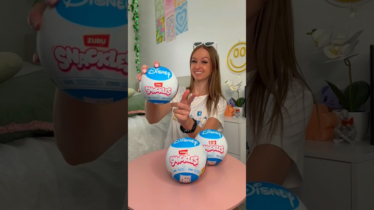 [ASMR] UNBOXING THE *NEW* DISNEY SNACKLES MYSTERY CAPSULES!!😍✨⁉️ (RARE FINDS!!🫢) #Shorts