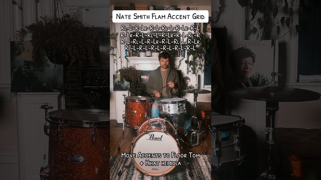 Nate Smith Flam Accent Grid + Crossover & Hihat Hemiola
