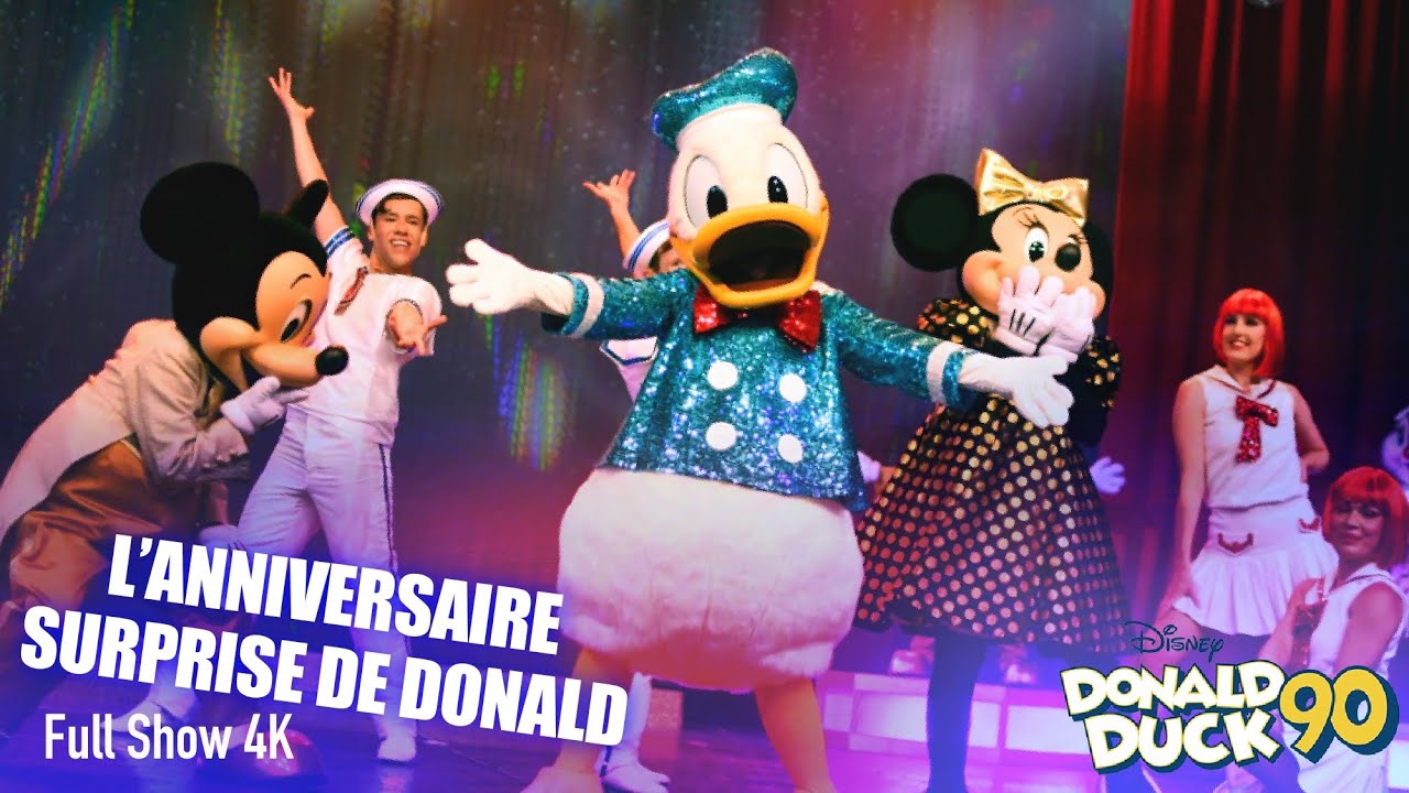 L’anniversaire surprise de Donald 90 | 4K Full Show Vidéopolis | Disneyland Paris 2024