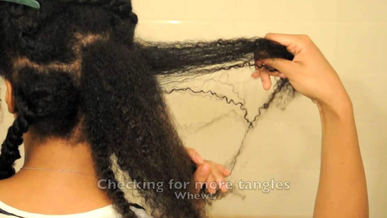 How I Detangle & Shampoo My Long 4a Natural Hair (Up-close Look)