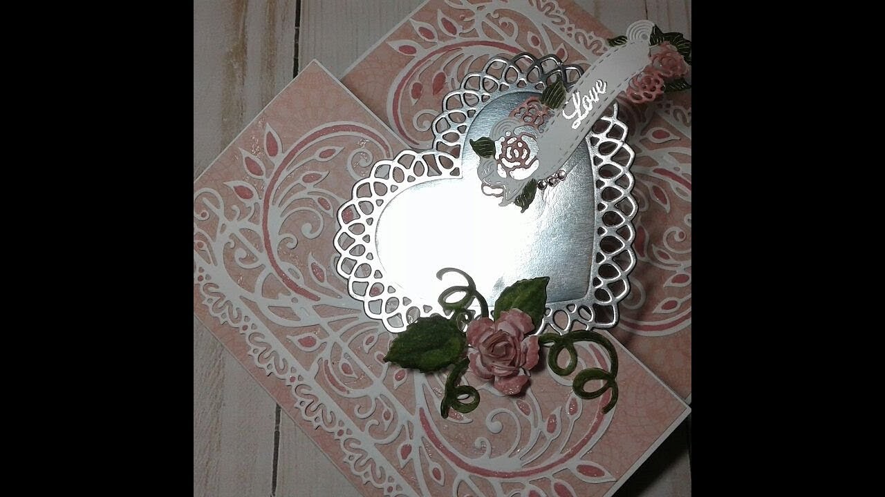 Heartfelt Creations Sweetheart Border Gate fold Card Process Video