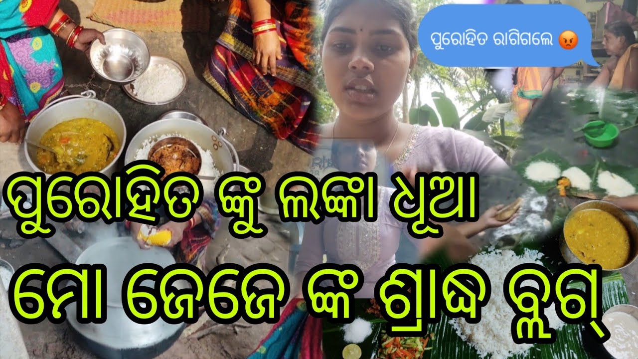 ମୋ ଜେଜେ ଙ୍କ ଶ୍ରାଦ୍ଧ ବ୍ଲଗ୍ 🙂#odiavolg #villagevlog #konark #cooking #trendingvideo 