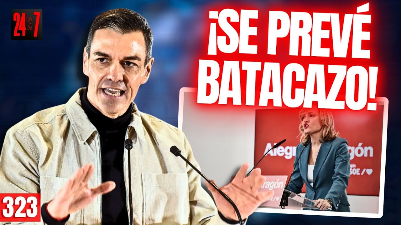 24X7 Sánchez hunde a Alegría en Aragón y hasta El País avisa del batacazo que se va a llevar el PSOE