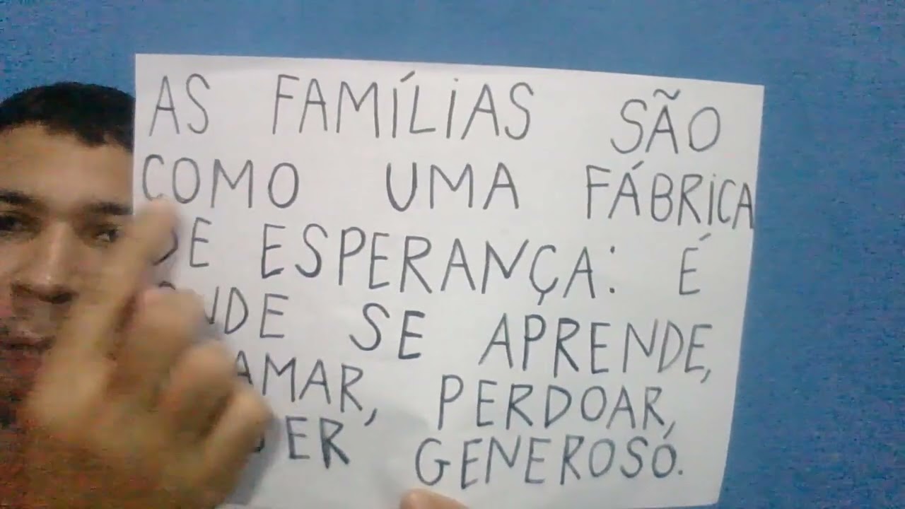 APRENDER A LER, AULA 250, FRASE DE PAPA FRANCISCO