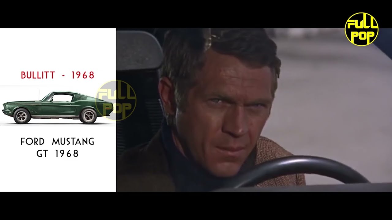 BULLIT - FORD MUSTANG GT - FAMOUS FILMS AND TV CARS
