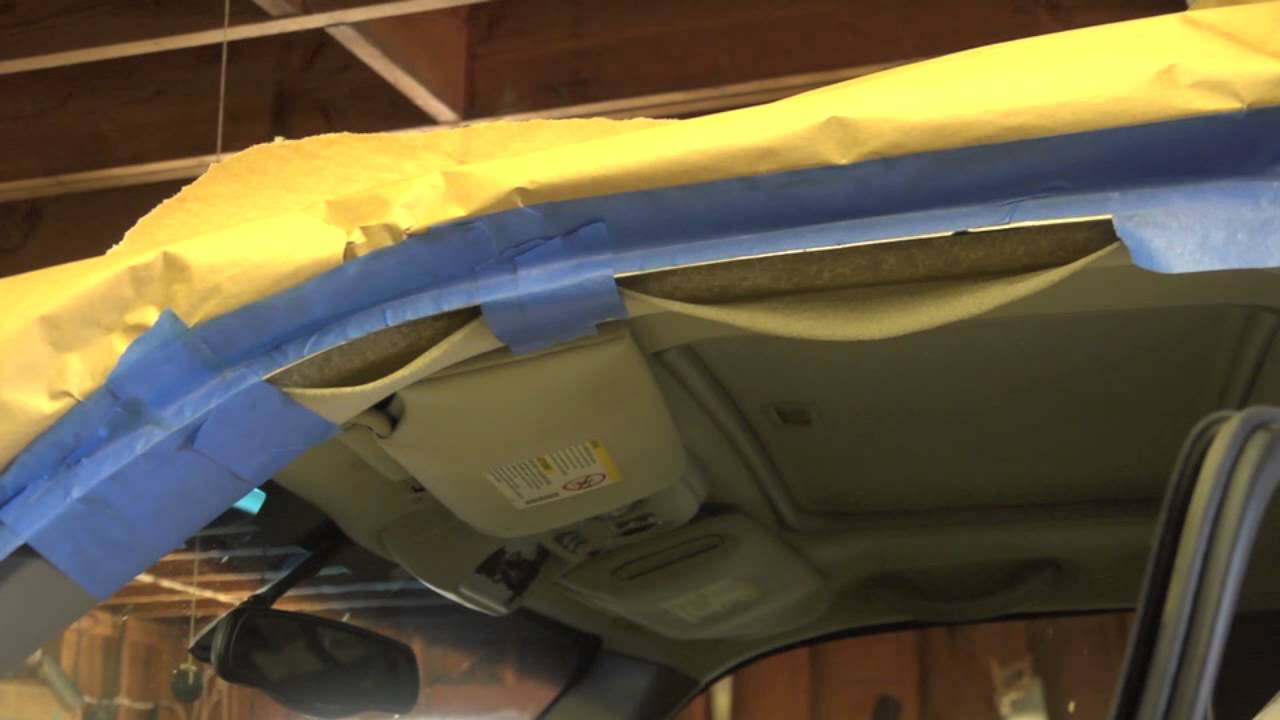 How to repair sagging headliner