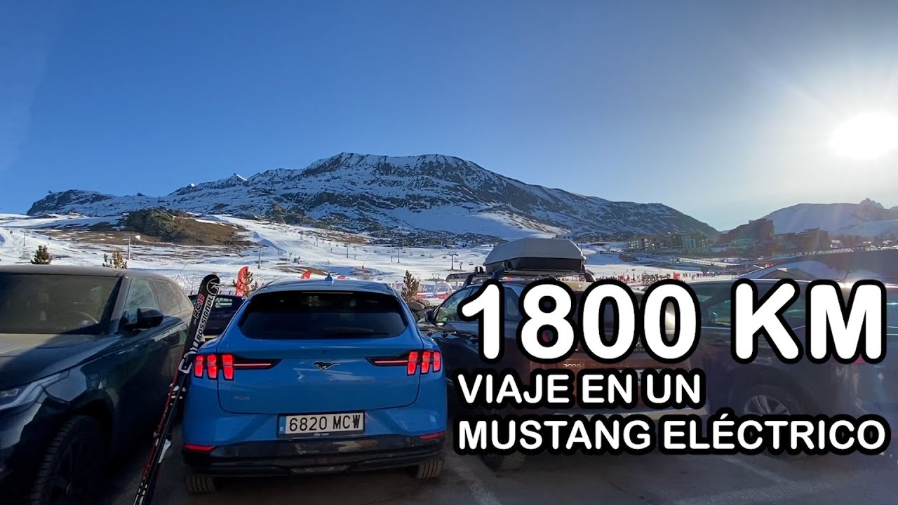 1800 km de viaje en Mustang eléctrico ❄️ en invierno ❄️